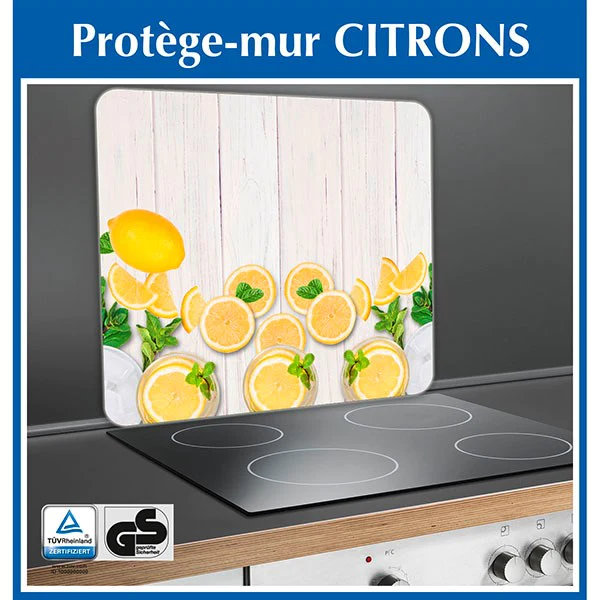 Protection murale en verre Citrons Wenko by Maximex