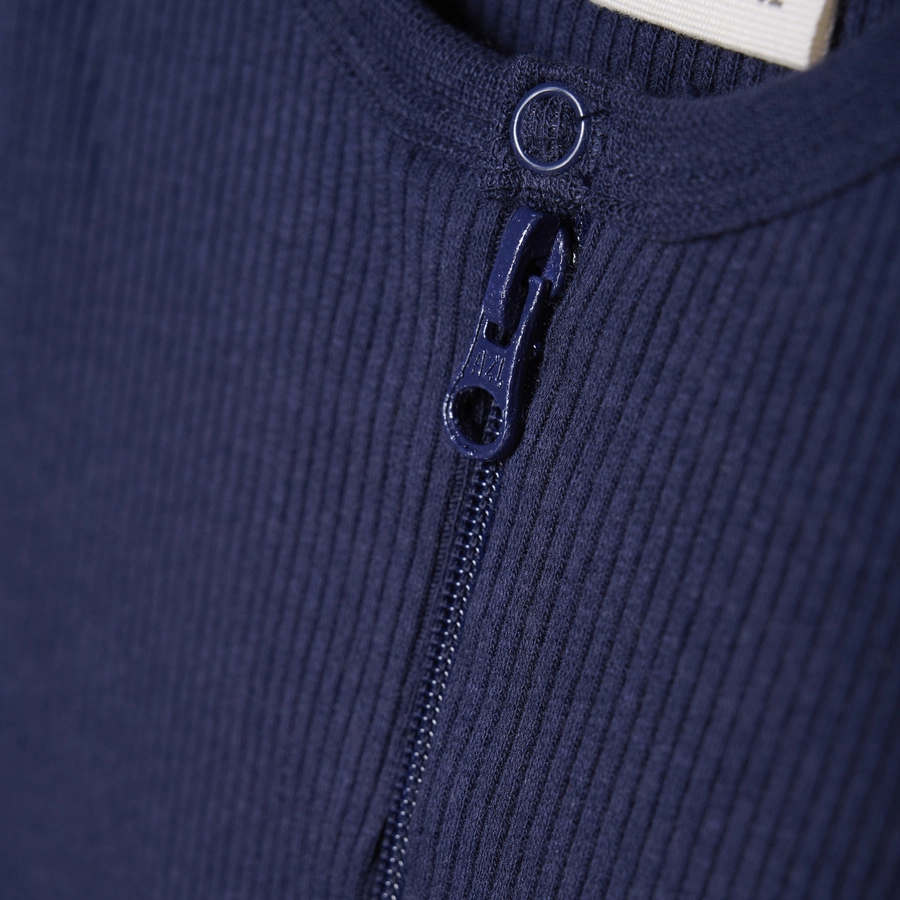 Minymo Schlafoverall Rib Dark Navy