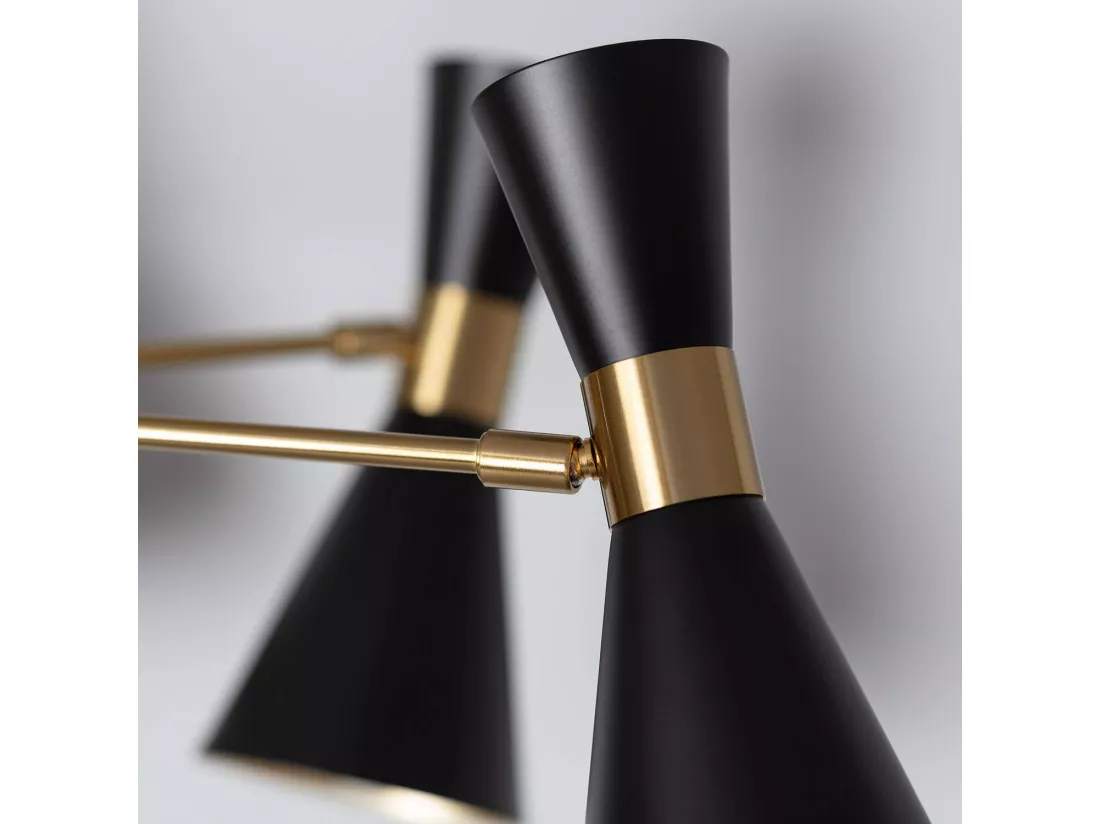 Plafonnier Métal Jigger 6 Spots Noir