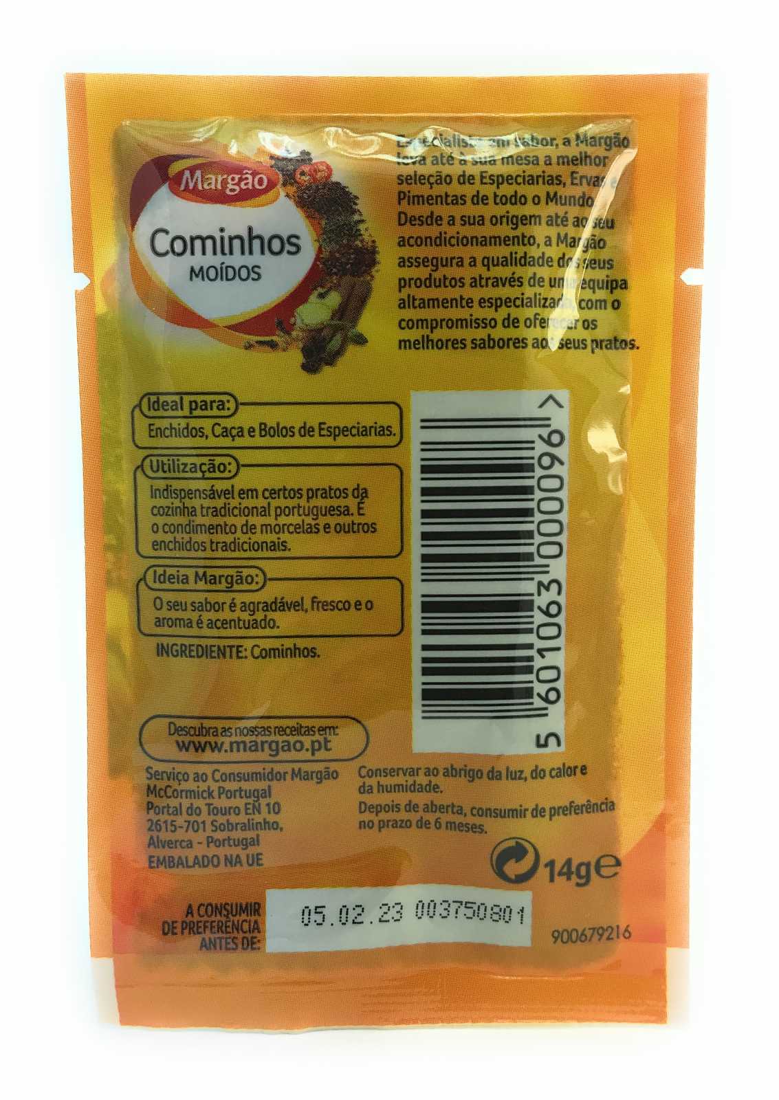 Cominho em pó Margão 14g