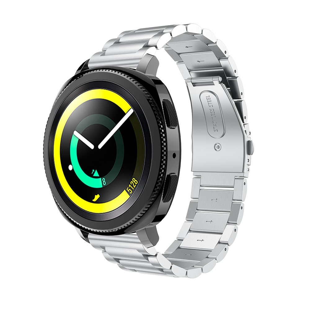 Samsung Galaxy Watch 3 (41mm) Edelstahl Armband Butterfly Verschluss - Silber