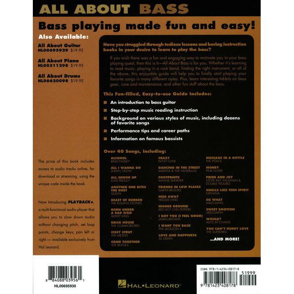 Hal Leonard All About Bass
