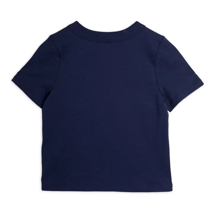 Mini Rodini T-Shirt Jogging Coton Bio | Bleu marine