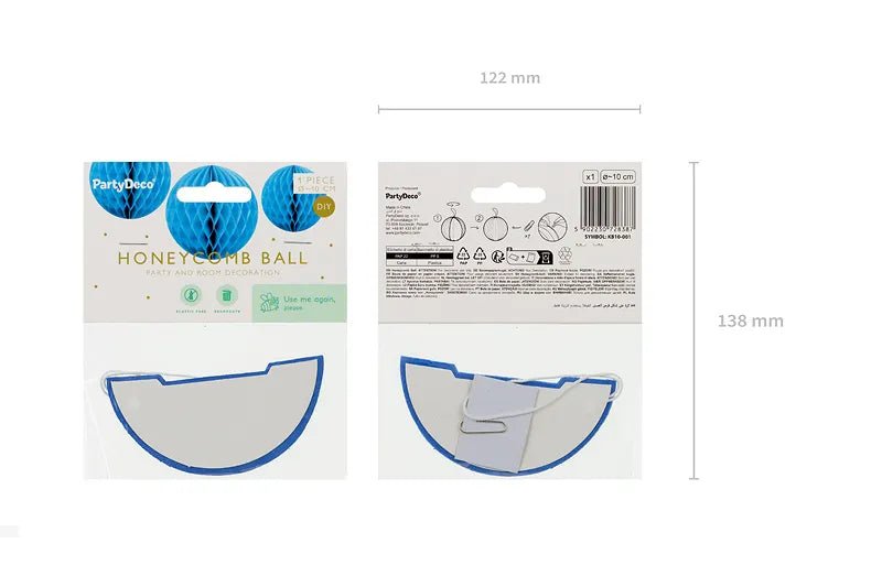 Blauwe Honeycomb 10cm