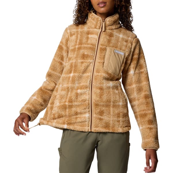 Veste polaire COLUMBIA WEST BEND PRINT FULL ZIP II W CAMEL BROWN OMBLUR
