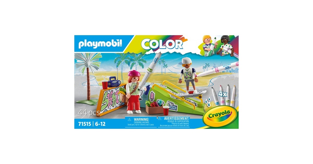 PLAYMOBILColor - Skatepark Constructiespeelgoed  (71515)