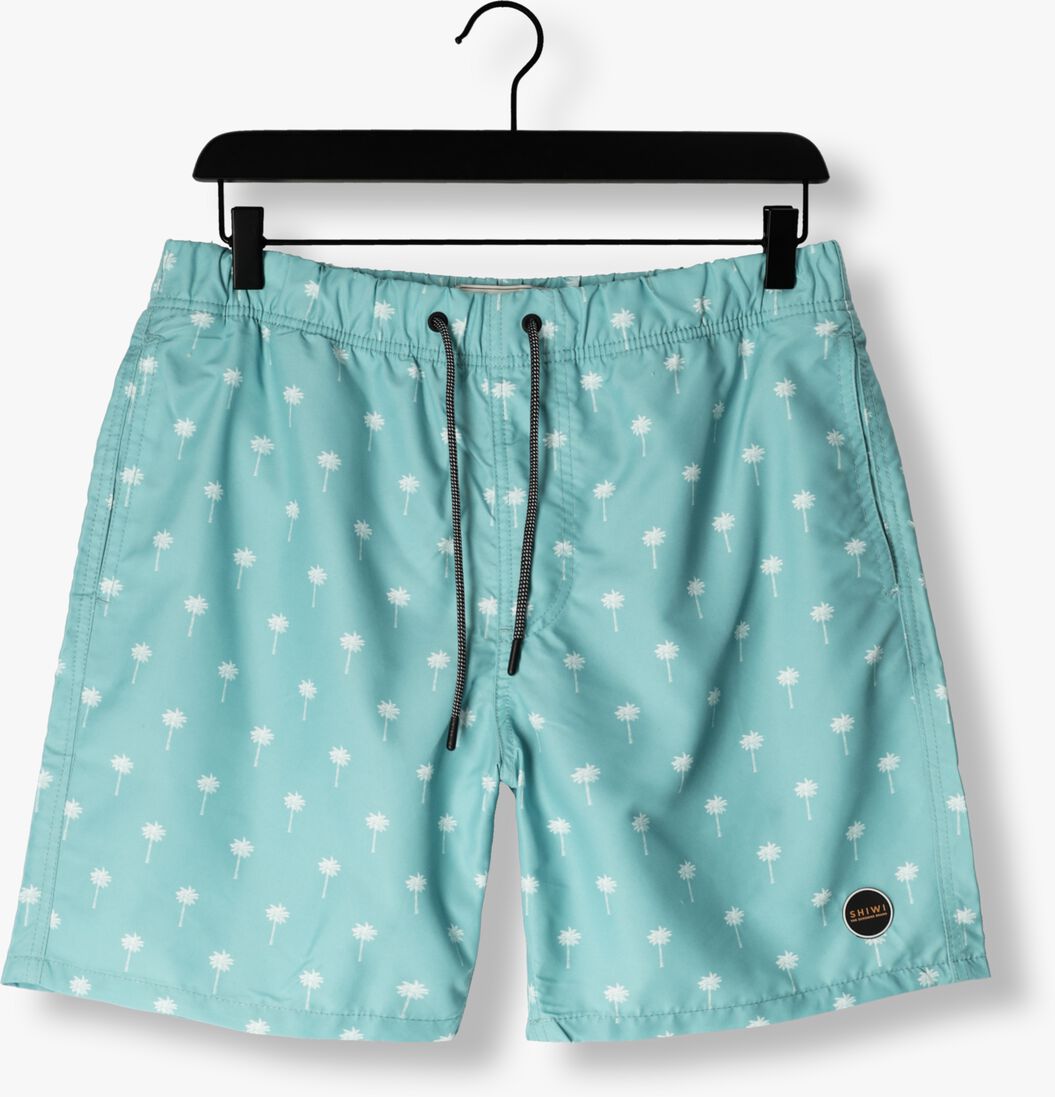SHIWI lichtblauwe shiwi  men swimshort scratched shiwi palm