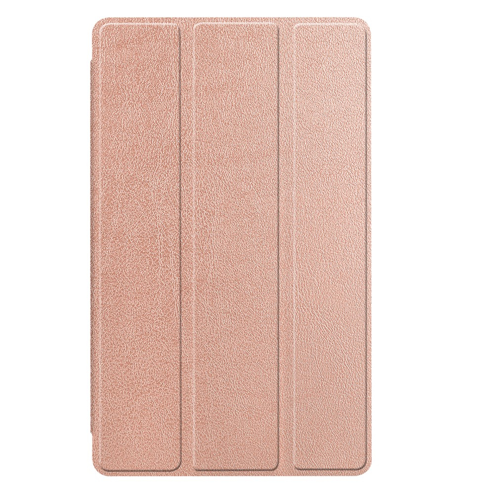 Samsung Galaxy Tab A7 Lite Leder Tasche Smart Cover Hülle - Roségold
