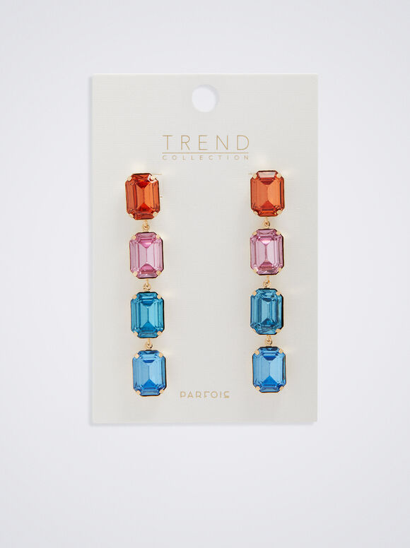 Pendientes Cristales Multicolor - Multicor