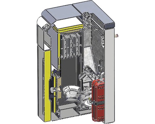 Strebel Varan 2.20 staalgrijze pelletkachel, 20 kW