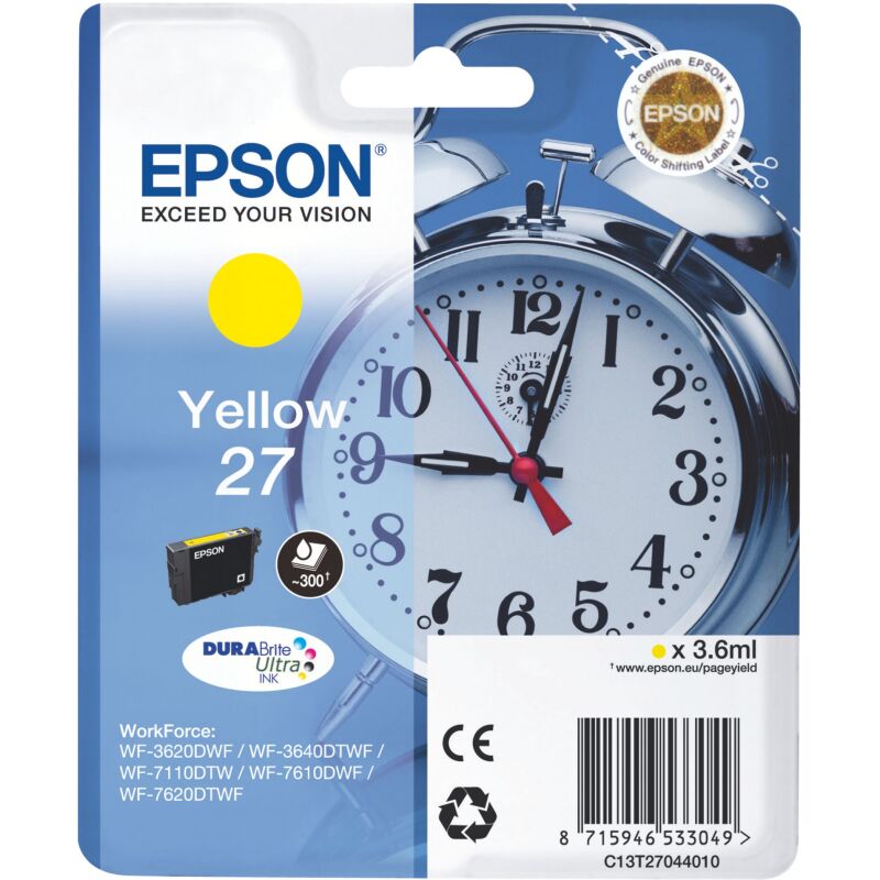 Epson 27 cartouche couleurs séparées pour imprimante jet d'encre