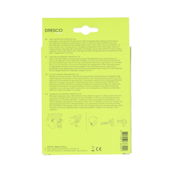 Dresco fietsverlichtingsset Razor USB