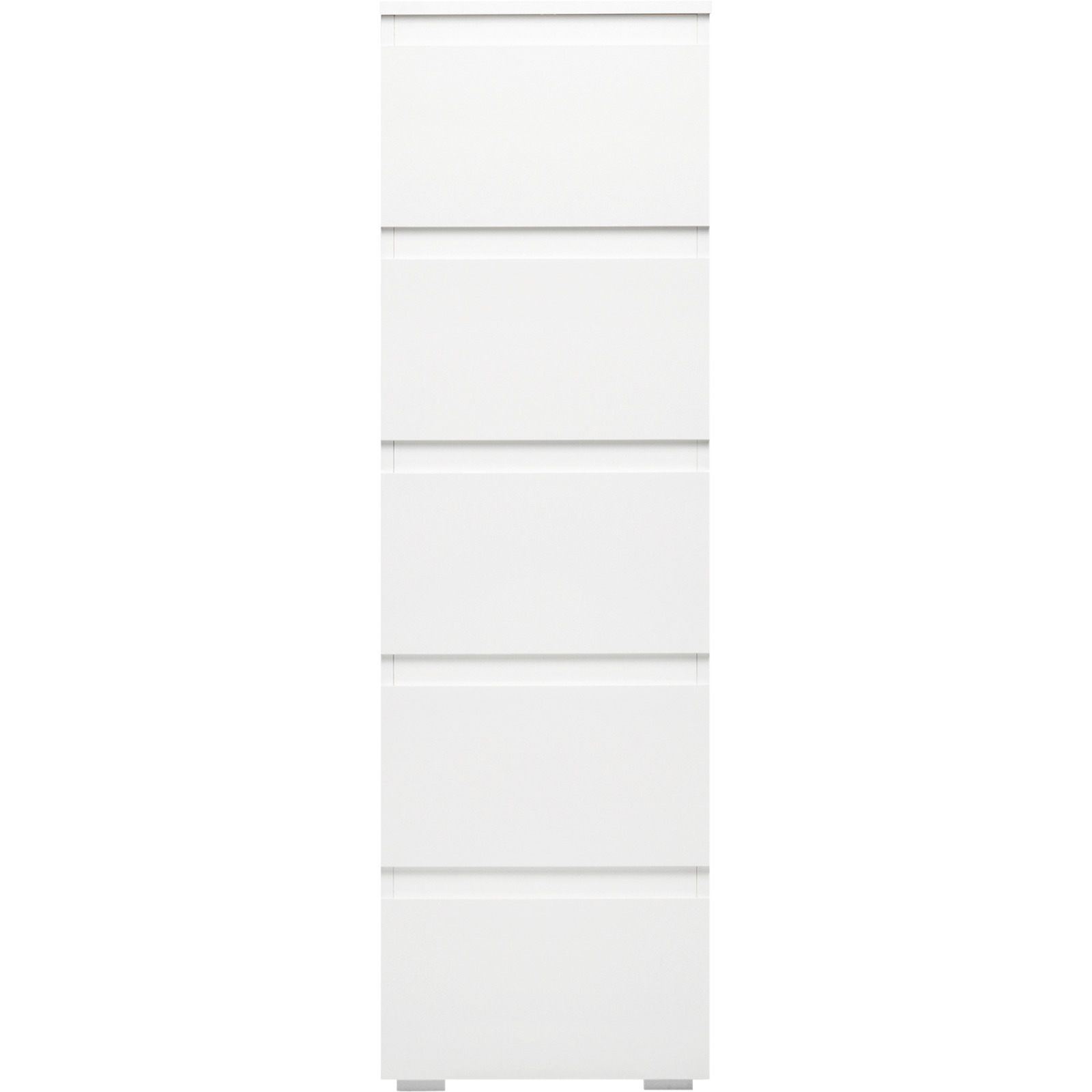 Kommode Shark Dekor weiss matt 40 x 131 x 45 cm