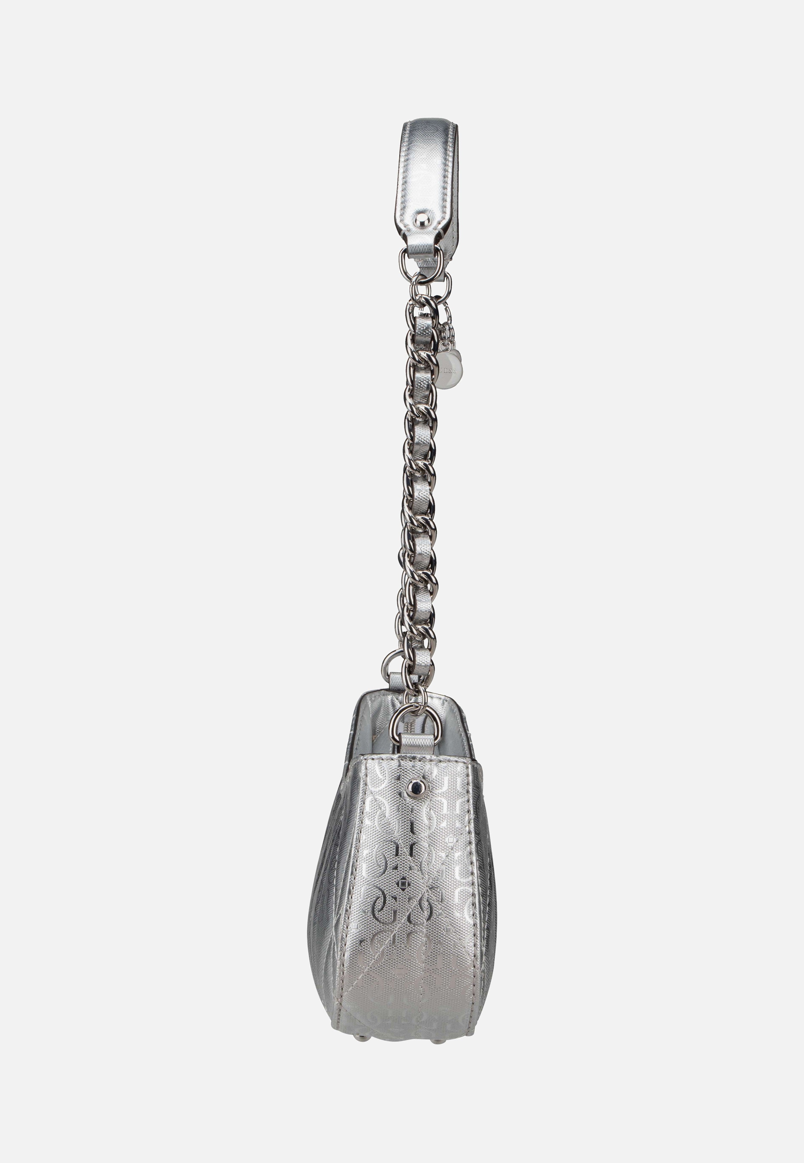 Aldina Top Zip SHB 63170 Silver - Abendtasche