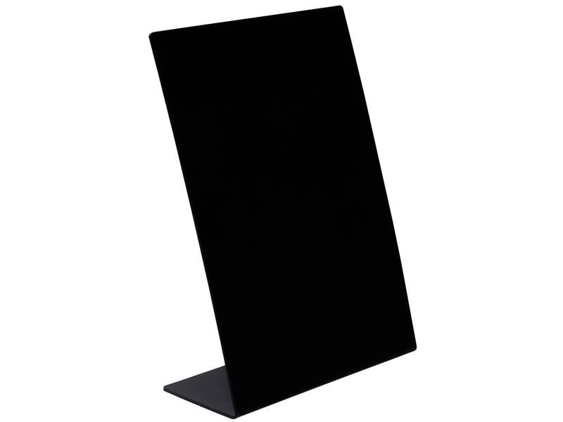 Exacompta Tischaufsteller A5-Hochformat, Schwarz Tisch-Kreidetafel