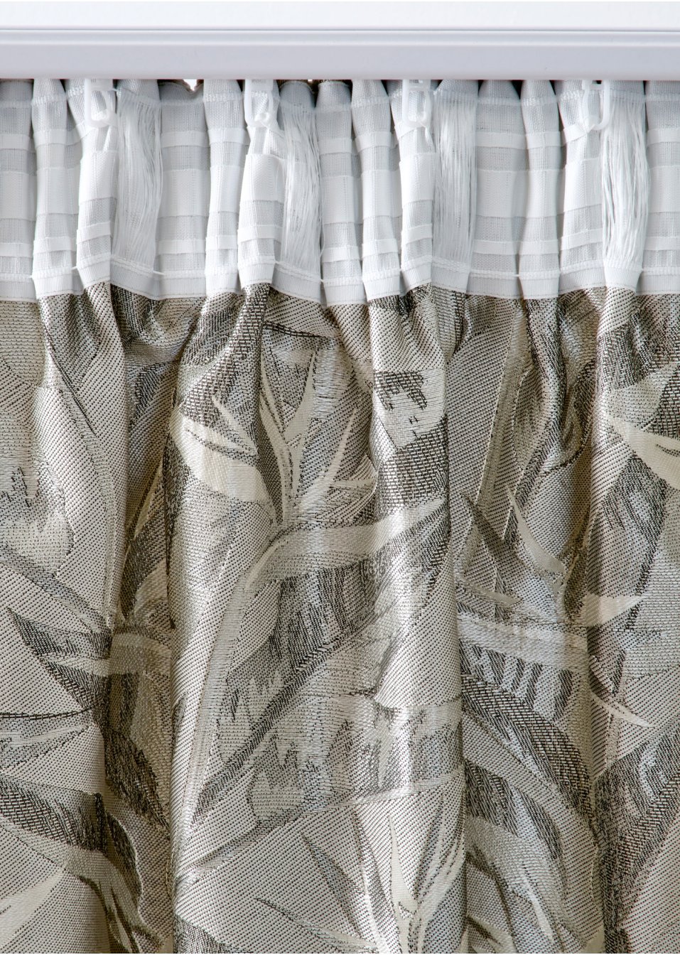 Panneau jacquard avec motif floral (1 pce.)