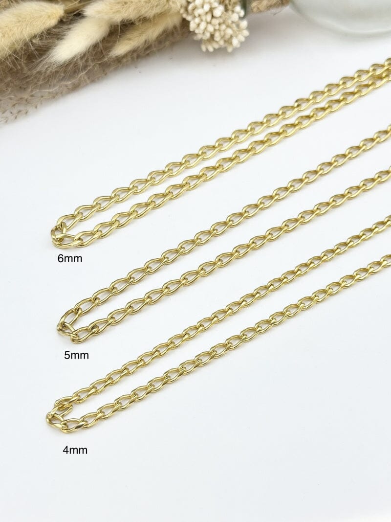Mellow Moon Figaro Mesh Necklace figaro02 forgyldt