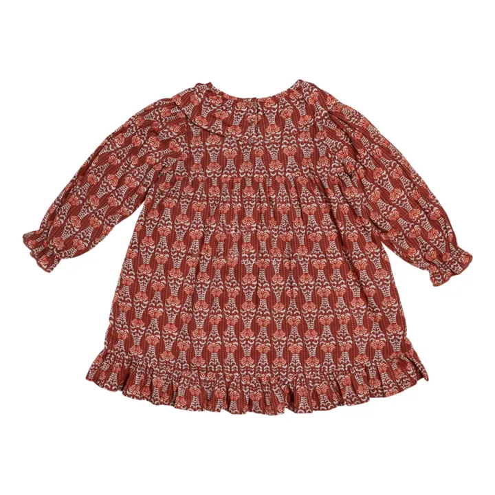 Baje Studio Robe Gold Tissée | Rouge Brun