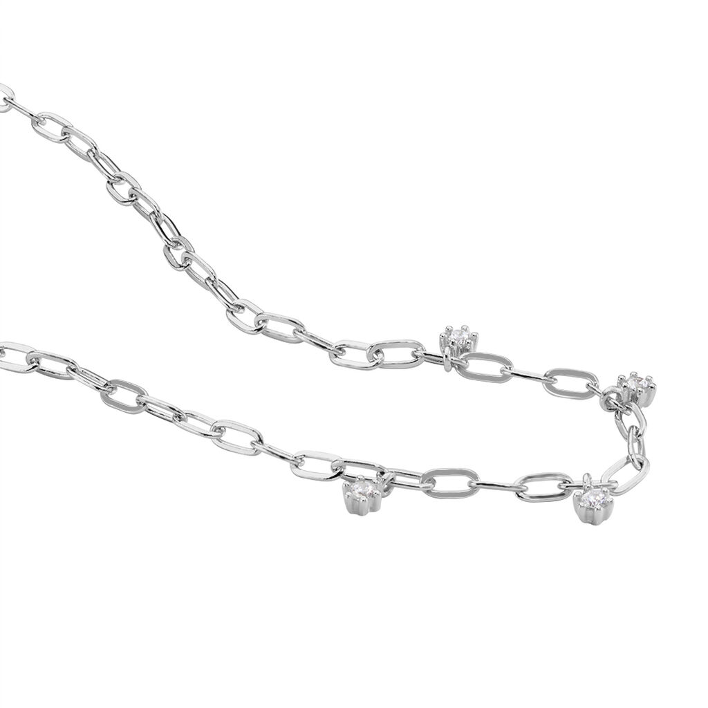 Collier Jonc Sebastia Argent Oxyde De Zirconium