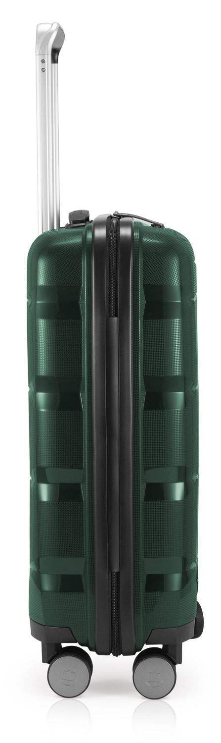 Britz - mala de mão rígida com rodinhas, aprovada pela TSA, 55 cm, 34 litros, verde escuro