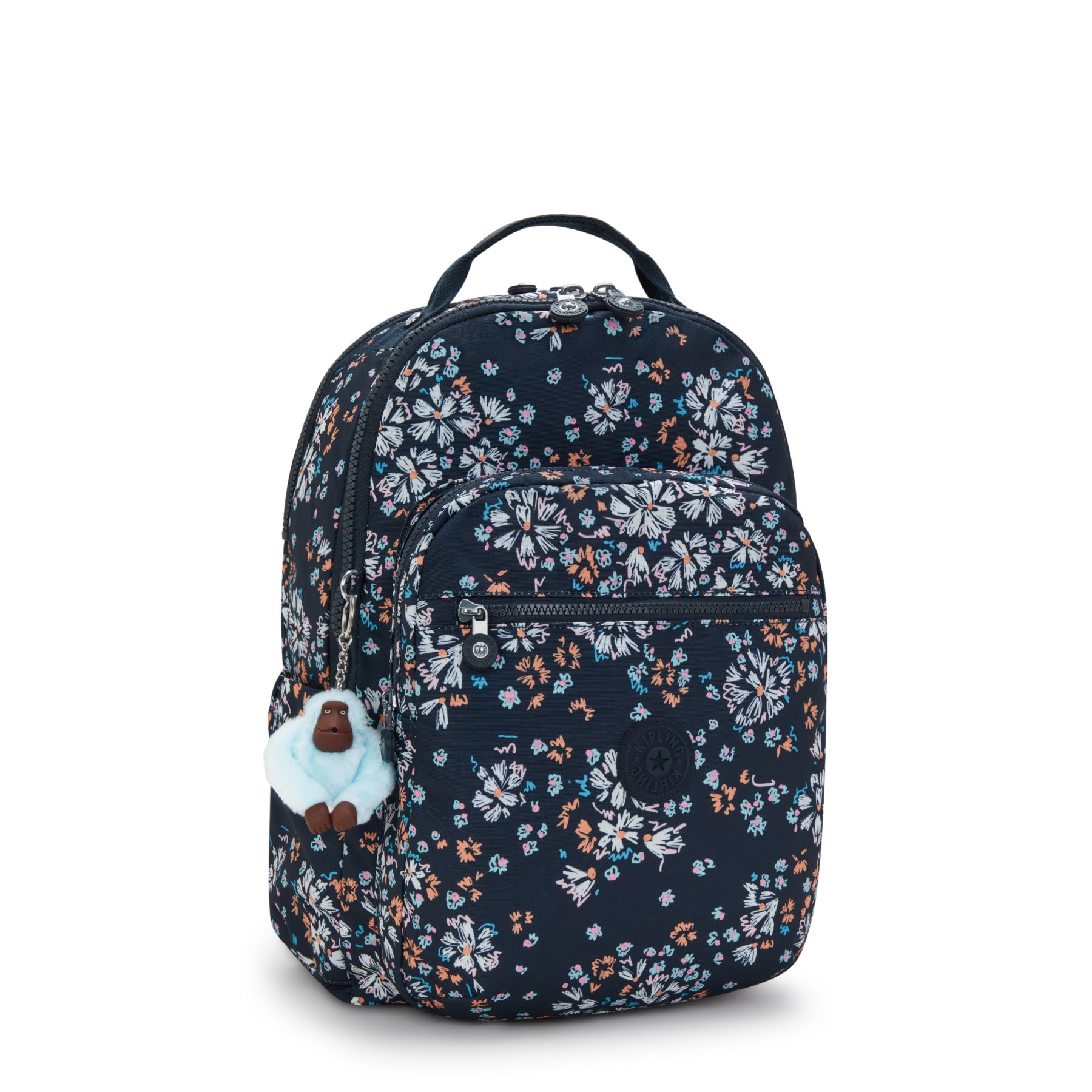 SEOUL LAP Grand sac à dos avec compartiment séparé pour ordinateur portable - Flower Field