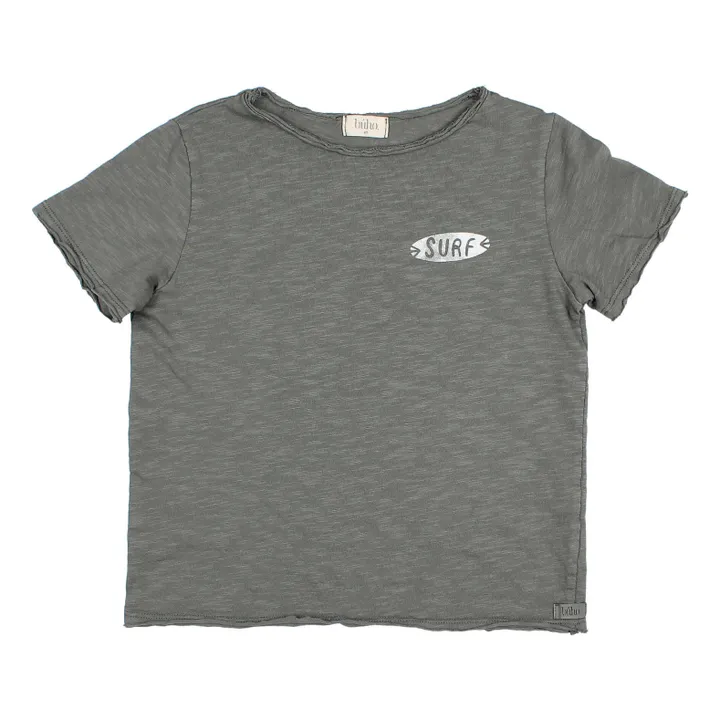 Búho T-shirt Surf Coton Flammé | Gris anthracite