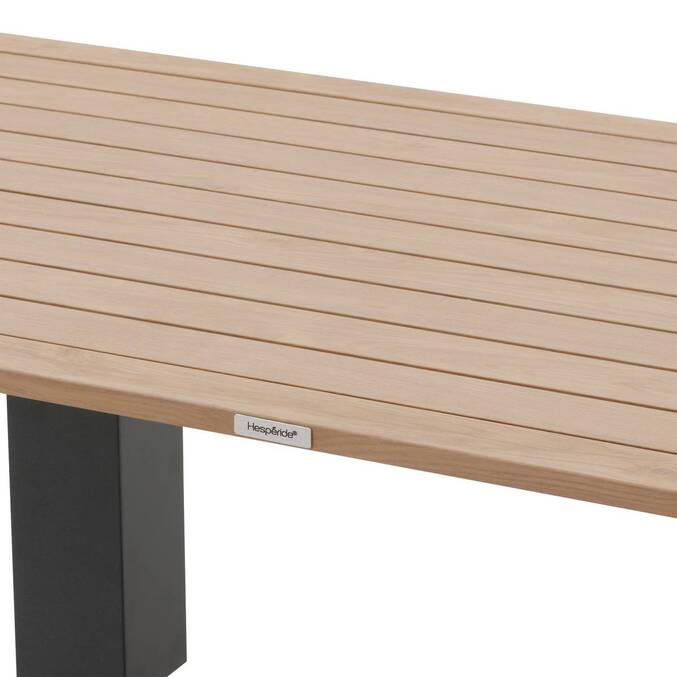 Table de jardin relevable rectangulaire SALIMIA Graphite & Honey