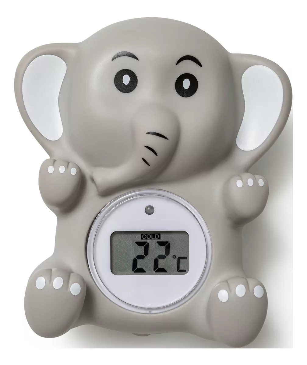 Oopsy Badetermometer - Grå Elefant