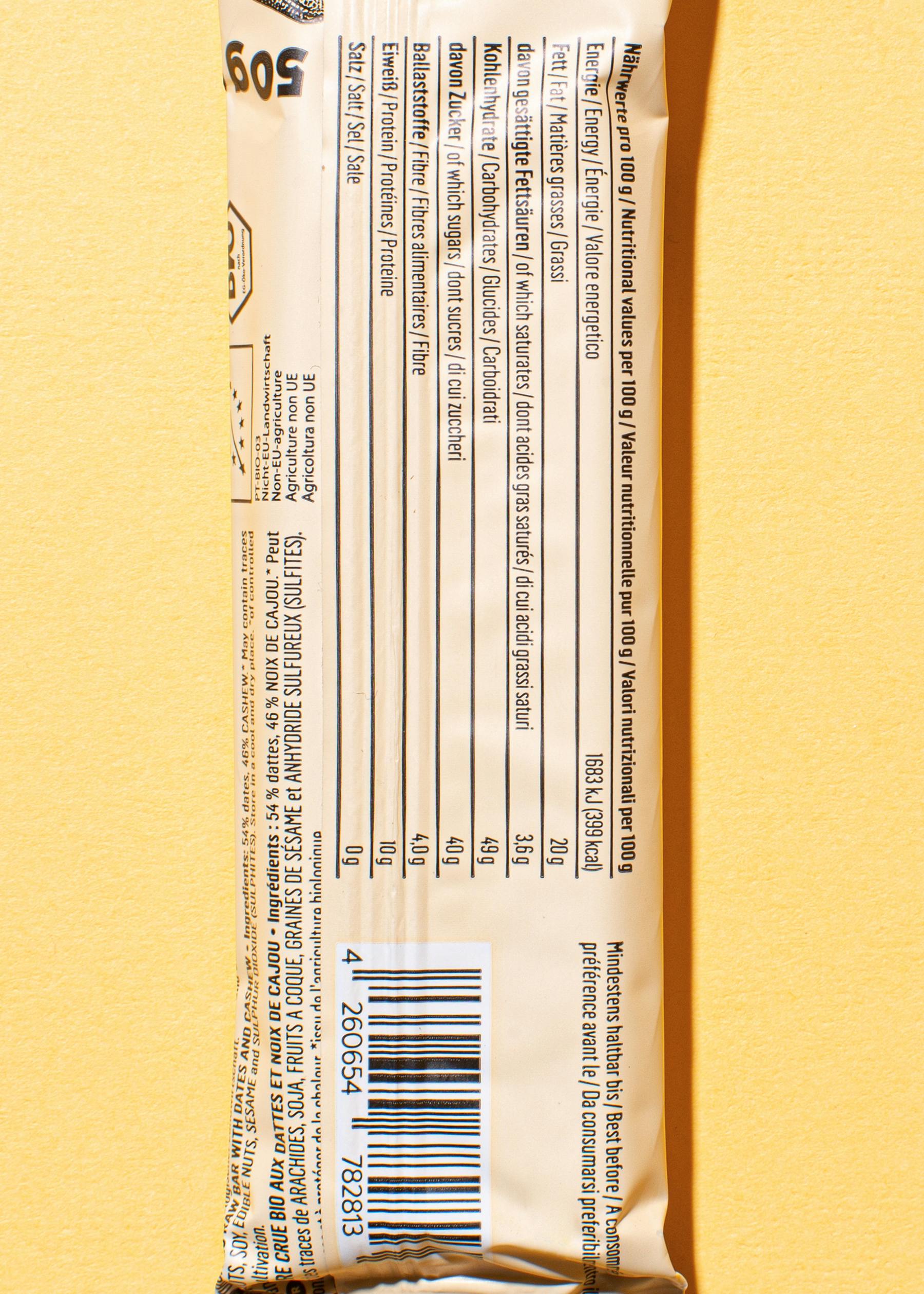 Bio Rohkostriegel Cashew 50 g