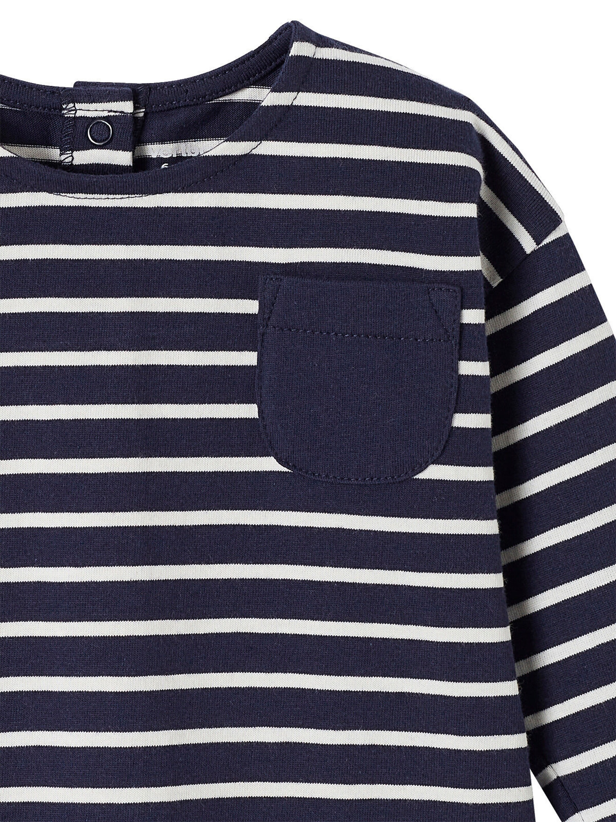 Vertbaudet Baby Ringelshirt blau gestreift