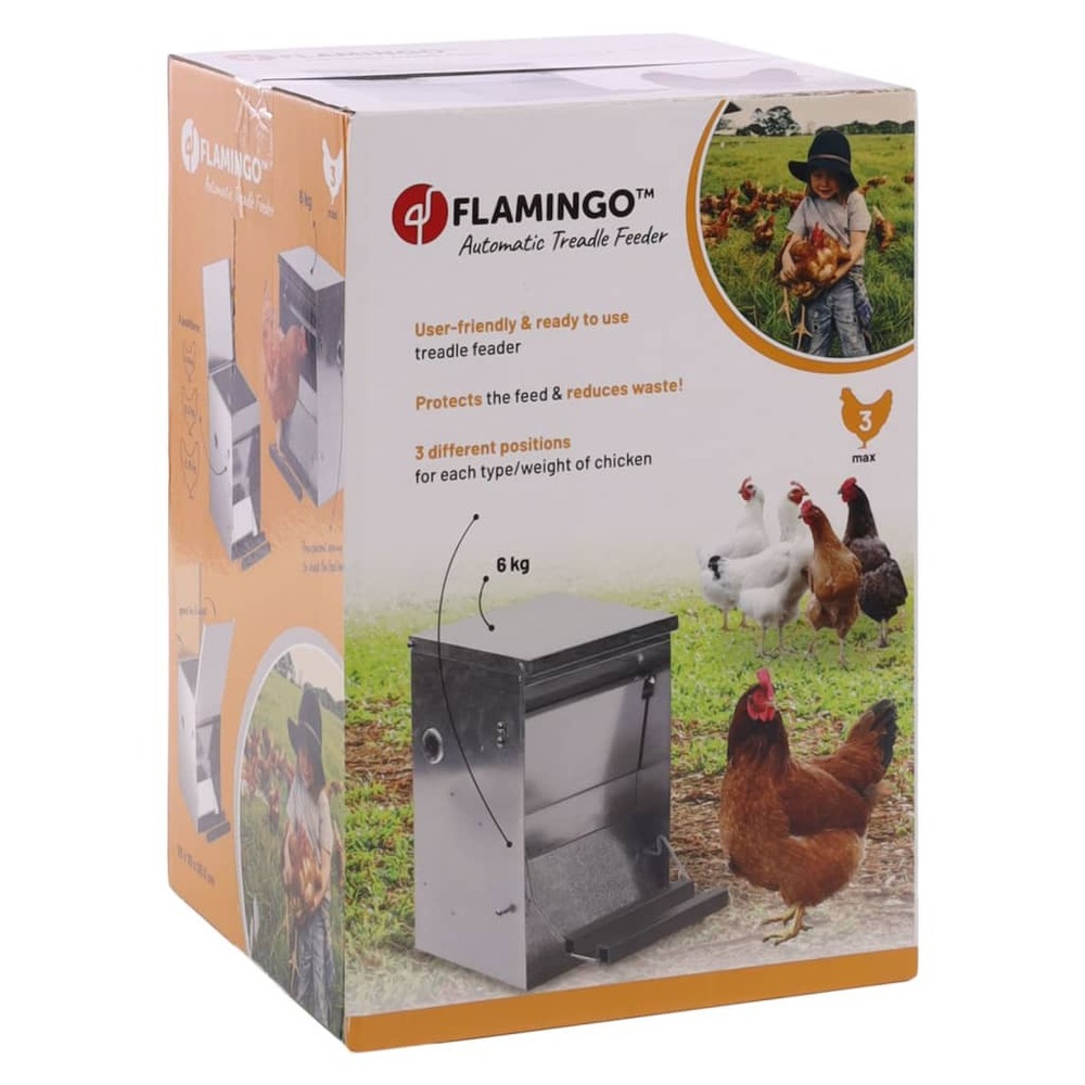 Mangeoire à poulets à pédale automatique timo 6 kg