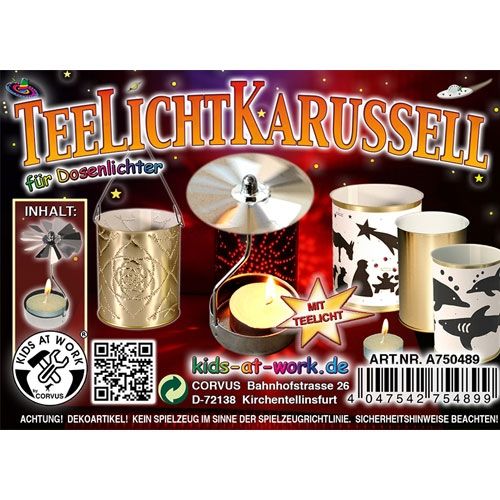 Kids at work diy theelicht carrousel