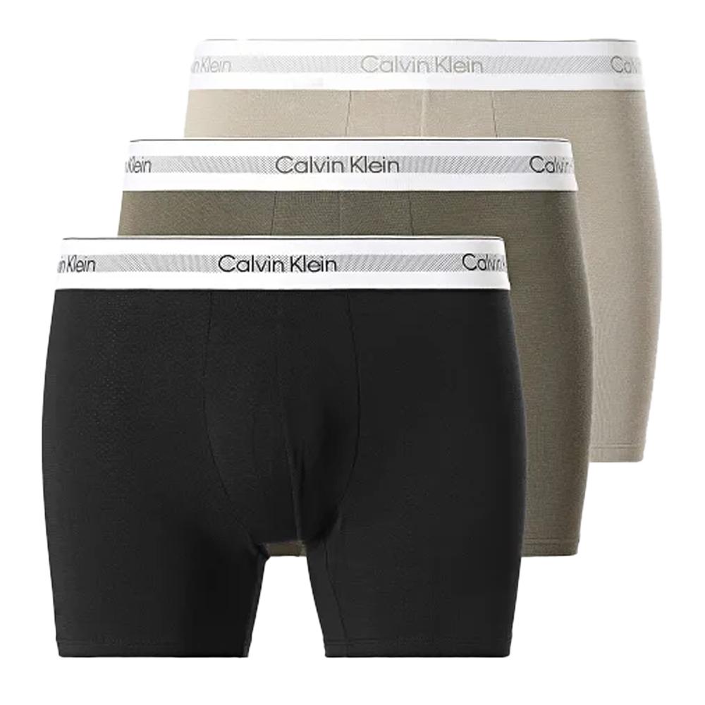 Calvin Klein Jeans X3 Boxers Kaki/Gris/Noir Homme Calvin Klein Jeans Boxer Brief 3