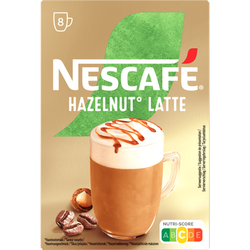 Nescafé Hazelnootsmaak Latte 8 x 15 g
