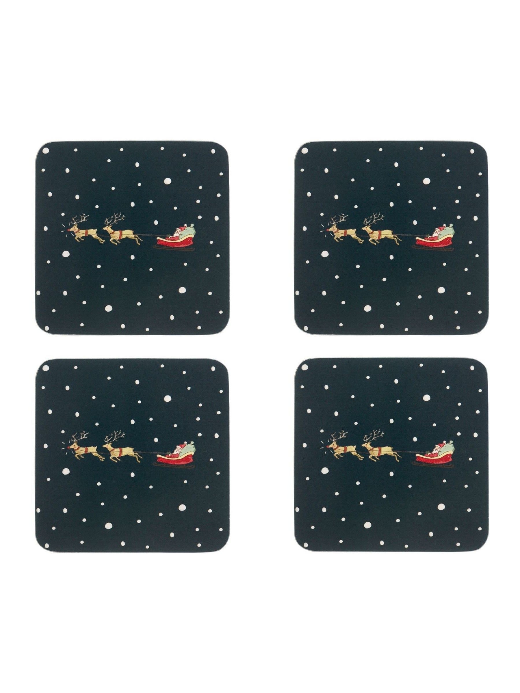 Sophie Allport Home for Christmas Coasters Set of 4