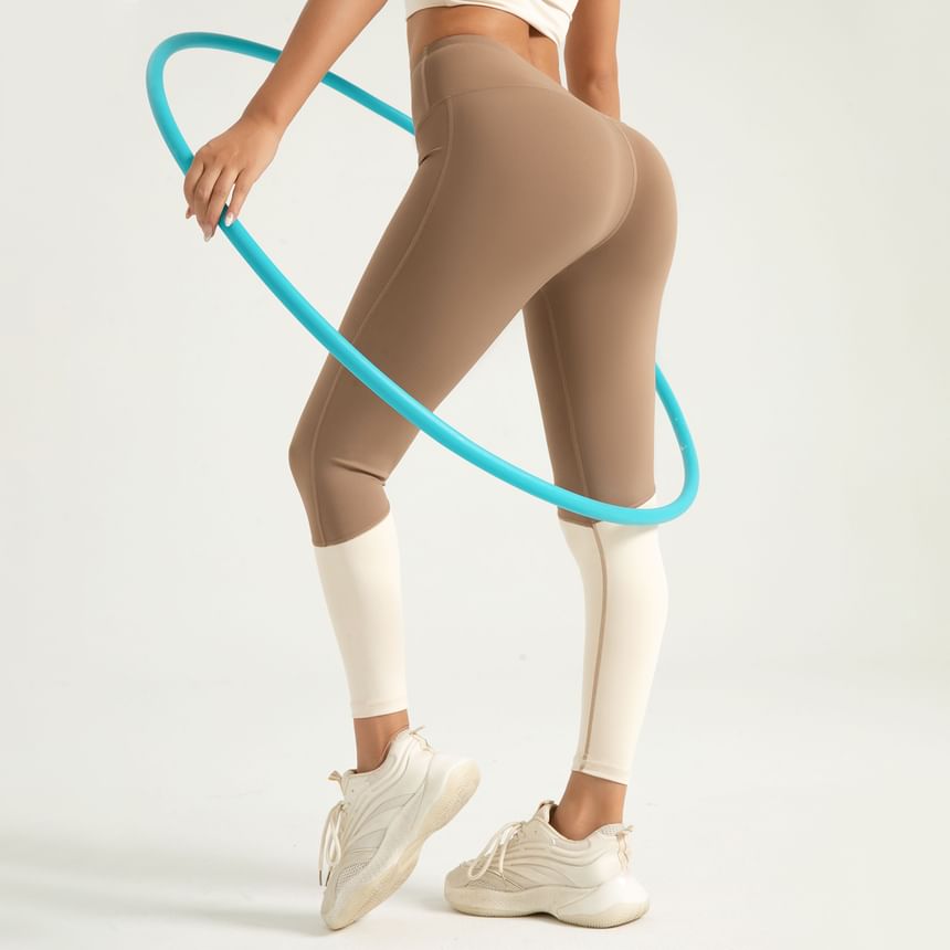 GearGal - Tweekleurige yogabroek met hoge taille