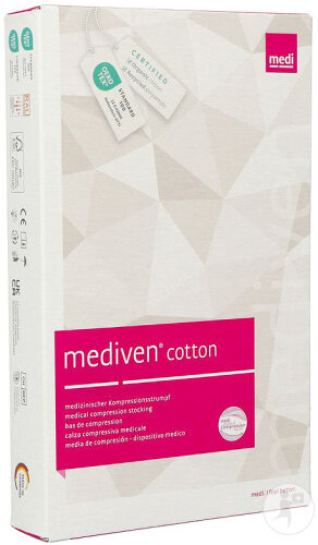 Mediven Cotton CCL2 Ad P.O. Bas De Compression Caramel T2 1 Paire