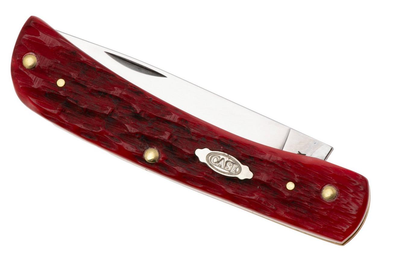 Case Sod Buster Jr Dark Red Bone, Peach Seed Jig, 31945, 6137 CS zakmes