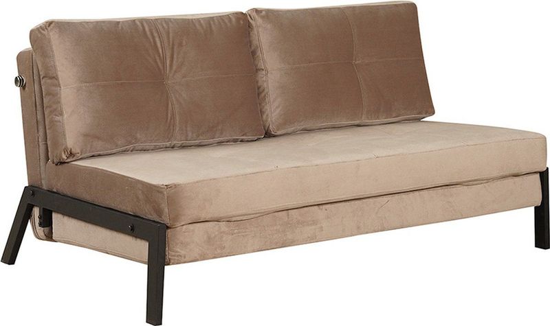 Bronx71 - Mikko - Slaapbank - Taupe - Velvet - Multifunctioneel
