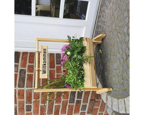 Houten bloemenbak 