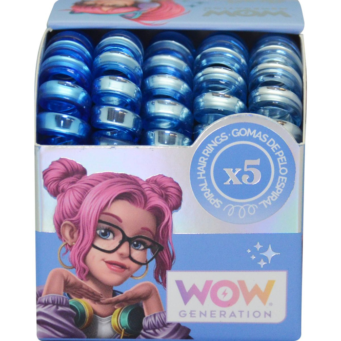 WOW Generation - Spiral Haargummis - 5er Pack - 1 Set