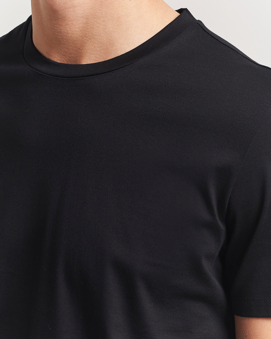 BOSS BLACK Tessler Mercerized Crew Neck T-Shirt Black
