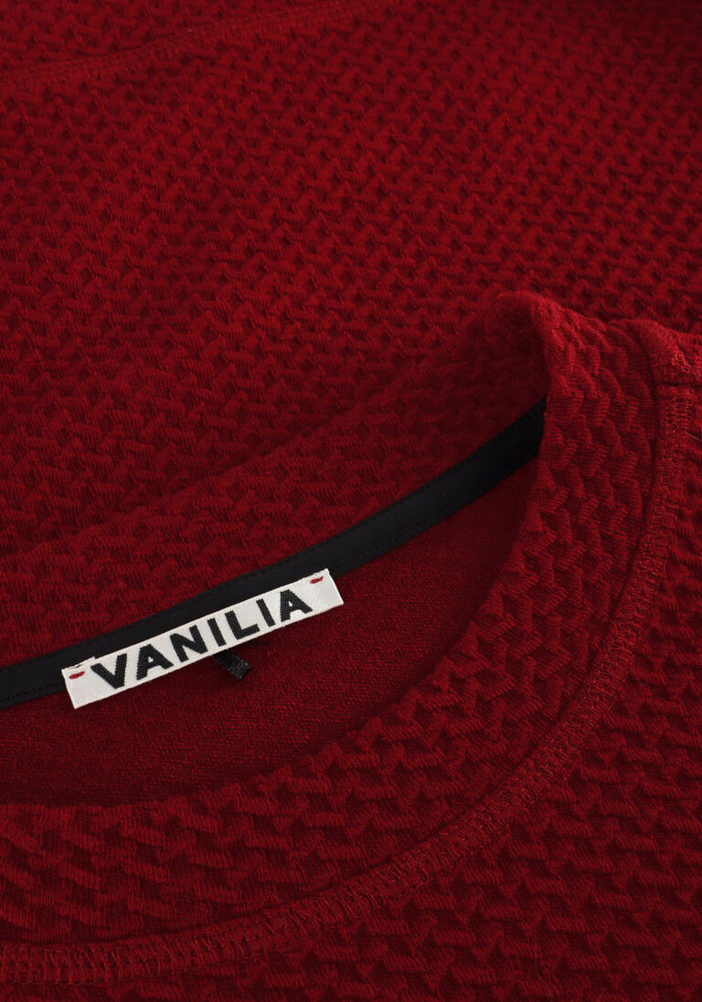 VANILIA rode vanilia sweater herringbone sweat
