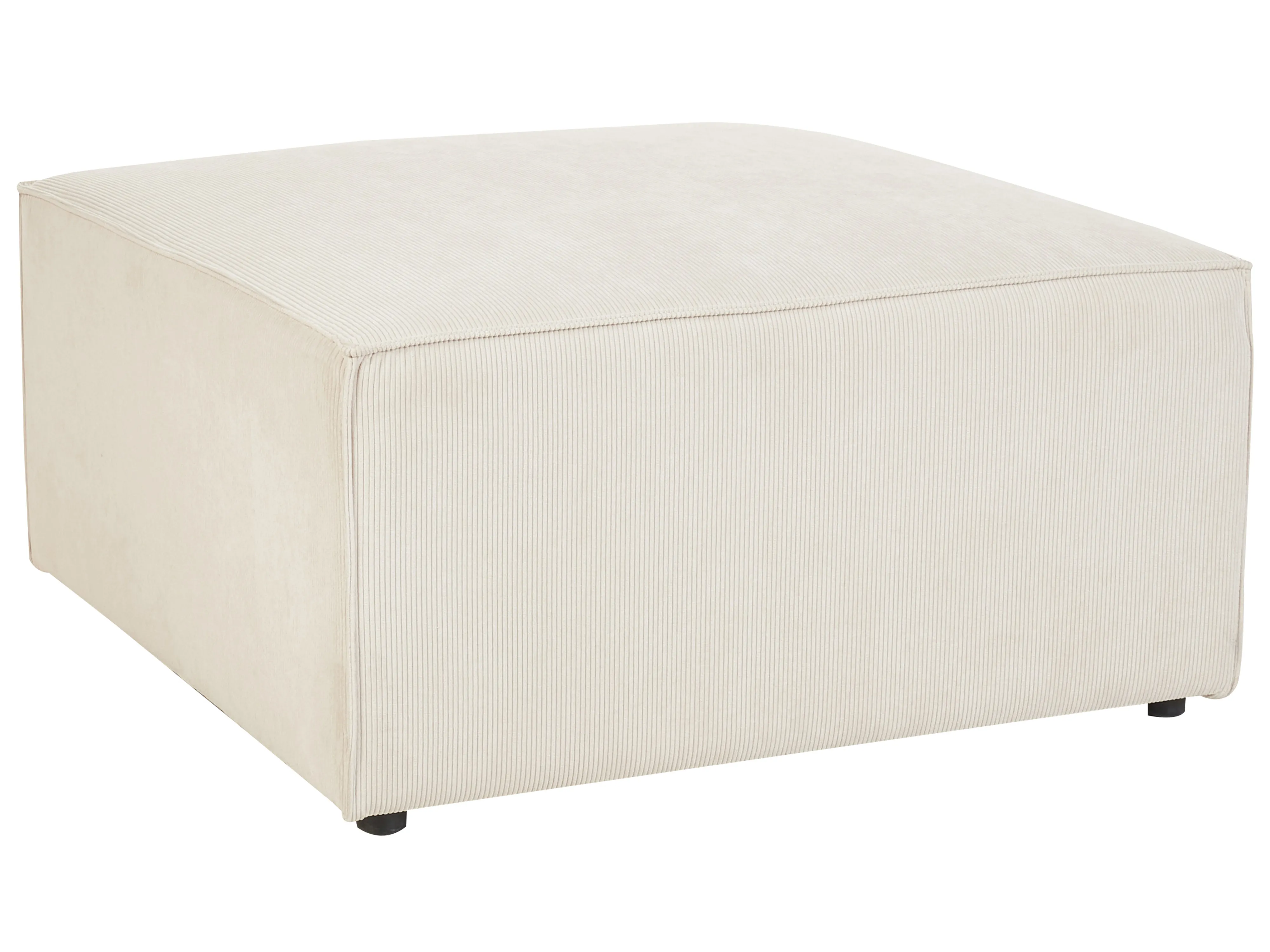 Ottomaan LEMVIG Corduroy Lichtbeige