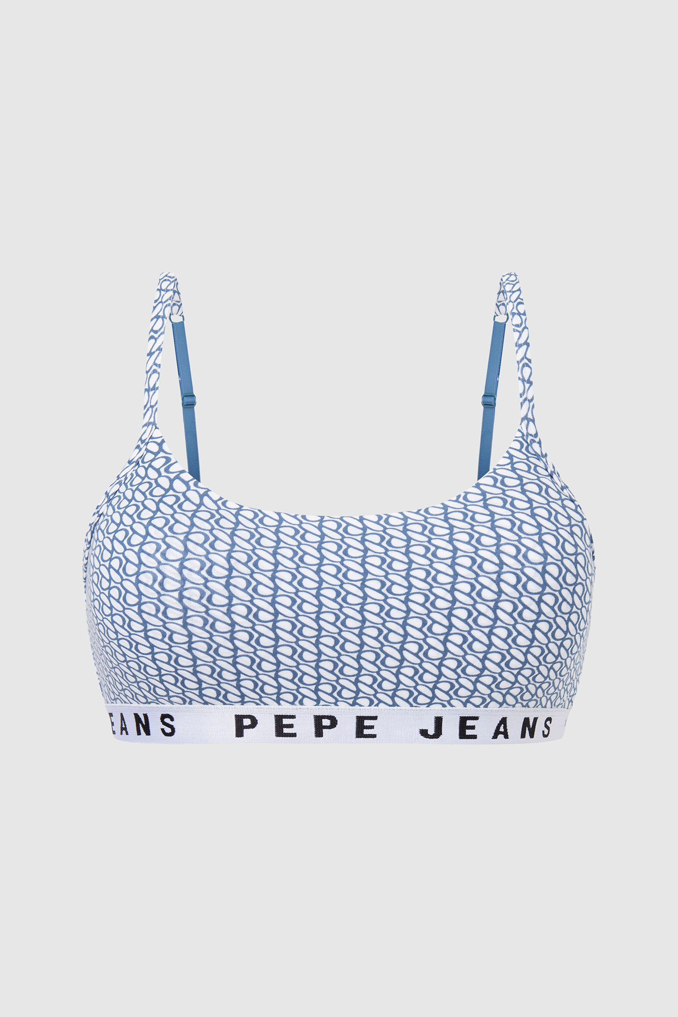Sutiã com estampa de logo por toda a peça