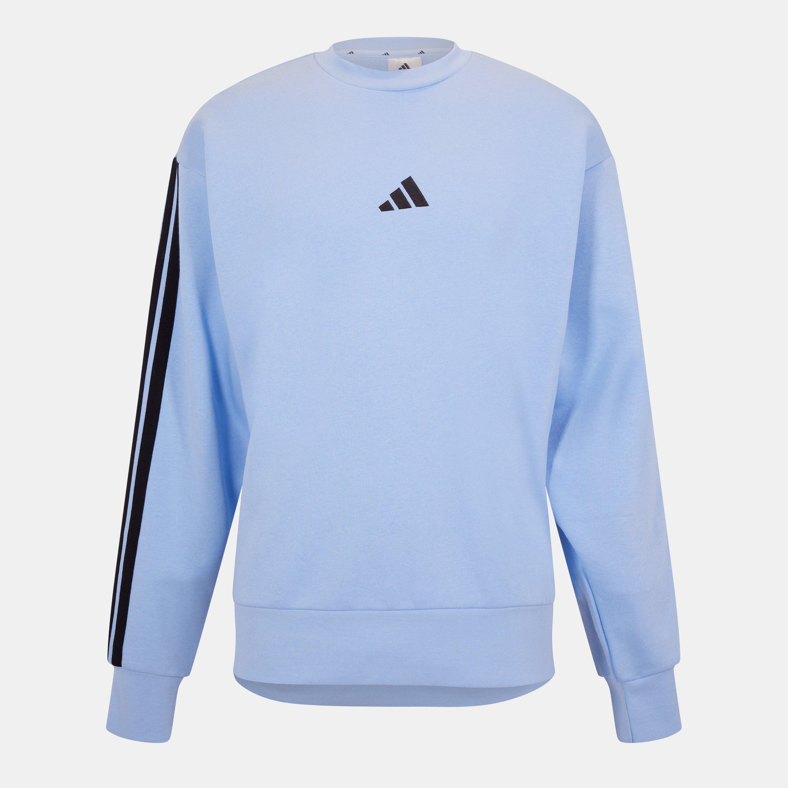 adidas Essentials 3-Stripes Fleece Sweatshirt Mens