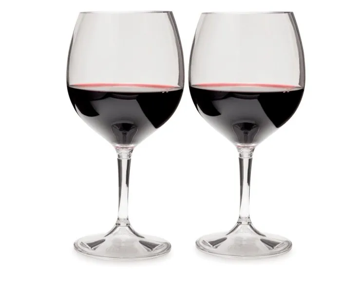 GSI Outdoors Nesting Red Wine Glass Set NoColour