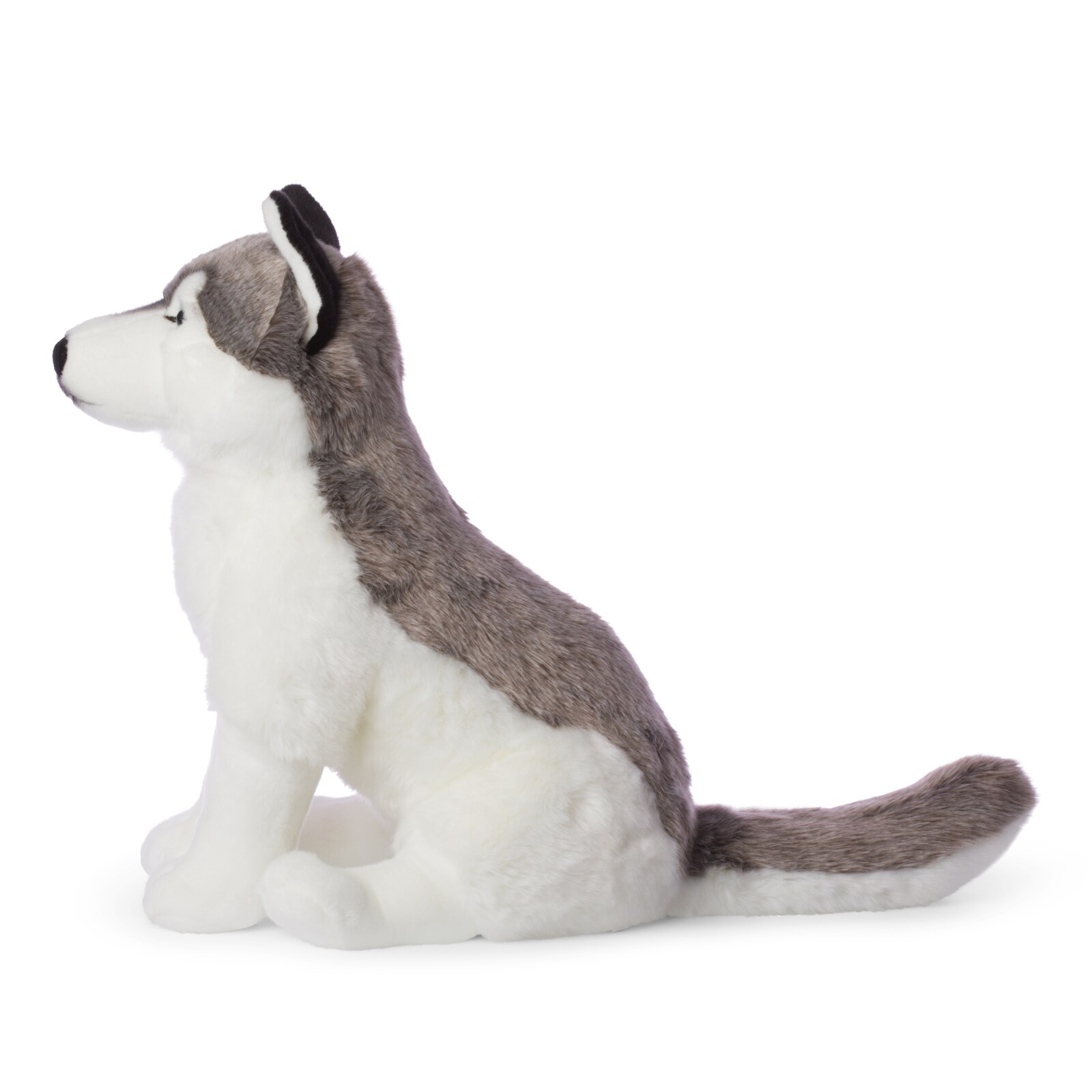 WWF - Plüschtier - Husky (sitzend, 70cm) lebensecht Kuscheltier Stofftier Plüschfigur