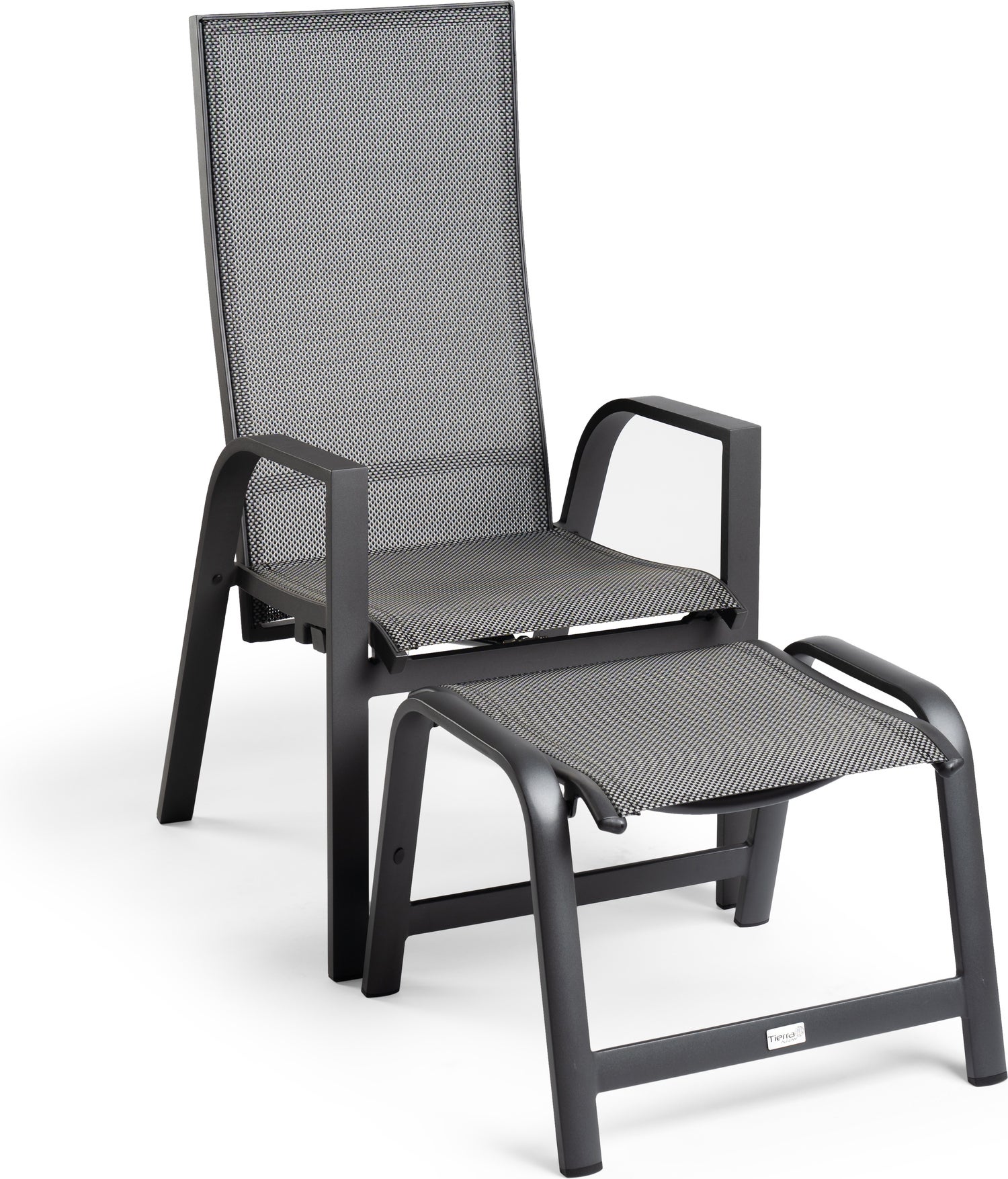 Tierra Outdoor voetenbank Nova grijs 57 x 55 x 43 cm
