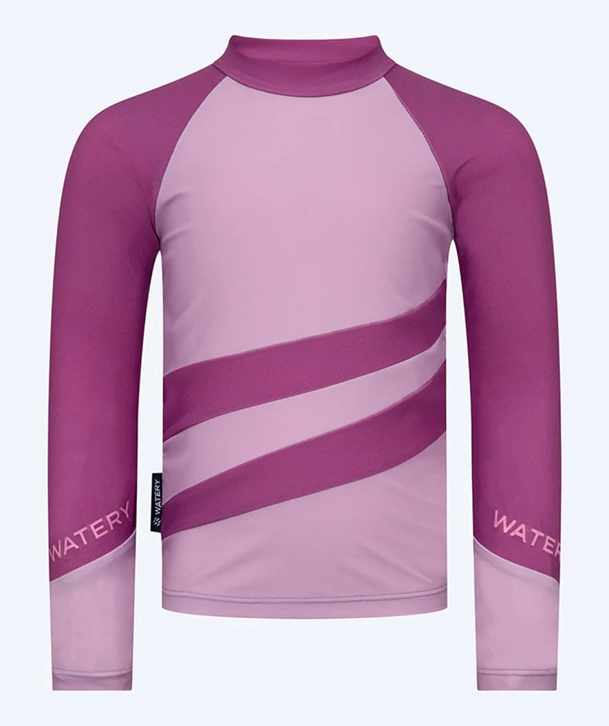 Watery UV-trøje til børn - Manami Langærmet Rashguard - Atlantic Purple